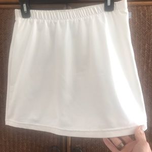Nike Dri Fit Tennis Skirt with shorts underneath.